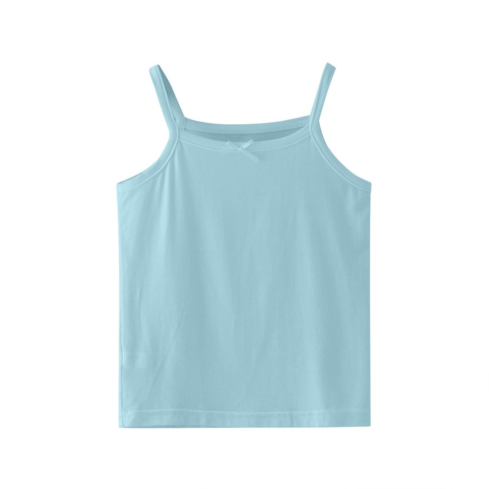 Betadog Girls' Undershirt Girls' Cotton Tank Tops Camisoles Toddler Kids Cotton Undershirts for Dance (Green, 5-6 Years)
