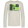 Under Armour Boys' Long Sleeve Graphic T-Shirt, Lightweight & Breathable, Outdoor Collection, Summit White Elemental, YXL view 1