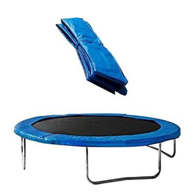 SUOGROLI 6FT,8FT,10FT,12FT,14FT,15FT,16FT Trampoline Replacement Pad Lightweight Durable Springs Protection Pad Round Trampoline Accessories,15FT,Blue