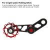 POENVFPO Single Speed Converter, Full CNC Accurate Machining, Bearing Shaft, Aluminum Alloy Chain Stabilizer for Single Speed Folding (Red) view 3