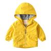 Toddler Kids Jacket Baby Boys Girls Zip-up Lightweight Long Sleeve Jacket Coat Overcoat Hoodie (Yellow-A, 5-6 Years) view 1