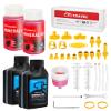 cyctravel Brake Bleed Kit for Shimano, TEKTRO, TRP Hydraulic Disc Brakes, Mountain Brake Bleed Kit Including High Performance Mineral Oil Brake Fluid (120ml+300ml). view 1