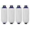 UNKOMN Marine Accessories 4pcs Ribbed Marine Boat Bumper Dock Protection Yacht Speedboat Fenders Dock UV Protection Inflatable Boat fenders 4.3 x 15.7 inch view 1