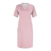 Plus Size Dresses for Curvy Women Oversize T Shirt Midi Dress Loose Short Sleeve V Neck Beach Dress Casual Tshirt Dress Elegant Trendy Lounge Summer Dresses Womens Comfy Party Dress Maternity Dress view 2