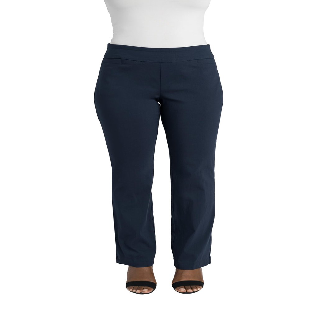 Briggs New York Women's Super Stretch Millennium Barely Boot Pull on Pant Navy