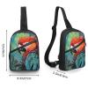 GFLFMXZW Colorful Parrot Cross Chest Bag Crossbody Backpack for Women Men Sling Bag Travel Hiking Daypack view 2