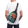 GFLFMXZW Colorful Parrot Cross Chest Bag Crossbody Backpack for Women Men Sling Bag Travel Hiking Daypack view 4