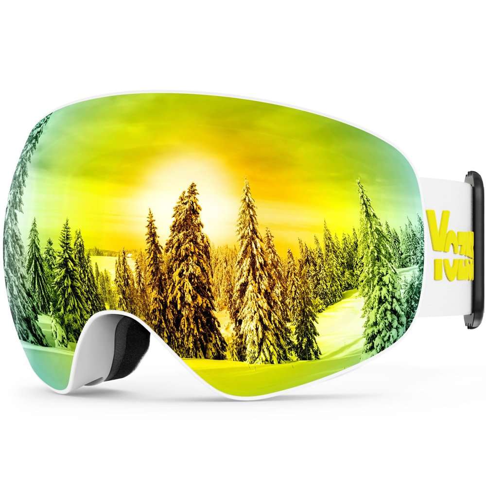 YOZISS Ski Goggles Men Women,OTG Snowboard Goggles Over Glasses,Anti Fog Winter Sports Goggles for Snowboard Snowmobile
