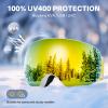 YOZISS Ski Goggles Men Women,OTG Snowboard Goggles Over Glasses,Anti Fog Winter Sports Goggles for Snowboard Snowmobile view 2