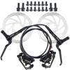 BALINGE Ebike Brakes Hydraulic Set 2-Pin Power-Off Connector 2-Pistons E-Bike Electric Power-Off Hydraulic Brake Set Front + Rear with 160mm 6 Bolts Disc Rotors view 1
