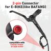 BALINGE Ebike Brakes Hydraulic Set 2-Pin Power-Off Connector 2-Pistons E-Bike Electric Power-Off Hydraulic Brake Set Front + Rear with 160mm 6 Bolts Disc Rotors view 2
