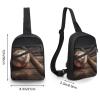 GFLFMXZW Baseball On Wooden Cross Chest Bag Crossbody Backpack for Women Men Sling Bag Travel Hiking Daypack view 2