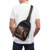 GFLFMXZW Baseball On Wooden Cross Chest Bag Crossbody Backpack for Women Men Sling Bag Travel Hiking Daypack view 4