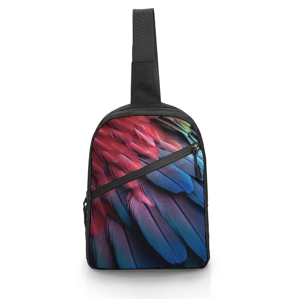 GFLFMXZW Parrot Wings Cross Chest Bag Crossbody Backpack for Women Men Sling Bag Travel Hiking Daypack