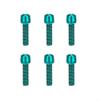6pcs Bicycle Stem Bolts, Stainless steel M5 * 18Mm Bolts Screw For Bike Handlebar Installation(Green)