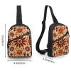 GFLFMXZW Cartoon Floral Pattern Cross Chest Bag Crossbody Backpack for Women Men Sling Bag Travel Hiking Daypack view 2