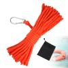 16.4 Yards Water Floating Lifesaving Rope, Braided Polypropylene Rope Life Preserver Ring Rope Professional Throwing Rope with Storage Bag for Boat Anchor (Orange) view 1