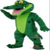 Papa Gator Mascot Costume Adult Size for Men & Women with Built-in Fan Inside the Head view 2