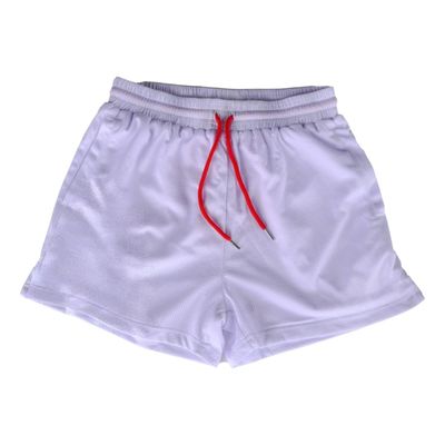 Engood Unisex Boxing Shorts for Training & Kickboxing Fighting Shorts for Martial Arts Cage Fight Muay Grappling (White,M)