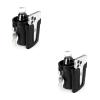 Accmor 3-in-1 Bike Cup Holder with Cell Phone Keys Holder, Bike Water Bottle Holders, Universal Bar Drink Cup Can Holder for Bicycles, Motorcycles, Scooters, Black, 2 Pack view 1