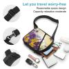 GFLFMXZW Purple Yellow Floral Butterflies Cross Chest Bag Crossbody Backpack for Women Men Sling Bag Travel Hiking Daypack view 3