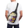 GFLFMXZW Purple Yellow Floral Butterflies Cross Chest Bag Crossbody Backpack for Women Men Sling Bag Travel Hiking Daypack view 4