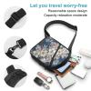 GFLFMXZW Many White Flowers Cross Chest Bag Crossbody Backpack for Women Men Sling Bag Travel Hiking Daypack view 3