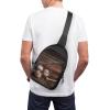 GFLFMXZW Baseball on Wooden Cross Chest Bag Crossbody Backpack for Women Men Sling Bag Travel Hiking Daypack view 4