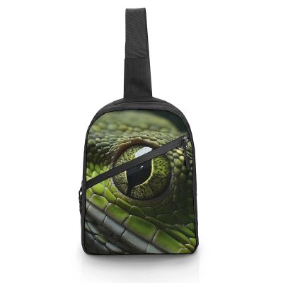 GFLFMXZW Glasses Green Cross Chest Bag Crossbody Backpack for Women Men Sling Bag Travel Hiking Daypack