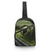 GFLFMXZW Glasses Green Cross Chest Bag Crossbody Backpack for Women Men Sling Bag Travel Hiking Daypack view 1