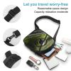 GFLFMXZW Glasses Green Cross Chest Bag Crossbody Backpack for Women Men Sling Bag Travel Hiking Daypack view 3