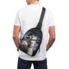 GFLFMXZW Goat Cross Chest Bag Crossbody Backpack for Women Men Sling Bag Travel Hiking Daypack view 4