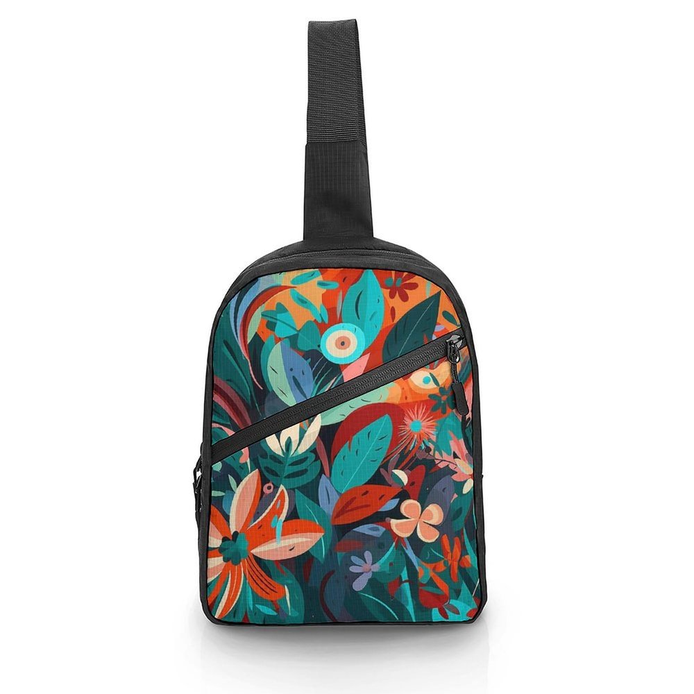 GFLFMXZW Interesting Pictures Cross Chest Bag Crossbody Backpack for Women Men Sling Bag Travel Hiking Daypack
