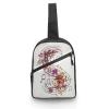 GFLFMXZW Musical Note Floral Cross Chest Bag Crossbody Backpack for Women Men Sling Bag Travel Hiking Daypack view 1