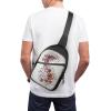 GFLFMXZW Musical Note Floral Cross Chest Bag Crossbody Backpack for Women Men Sling Bag Travel Hiking Daypack view 4