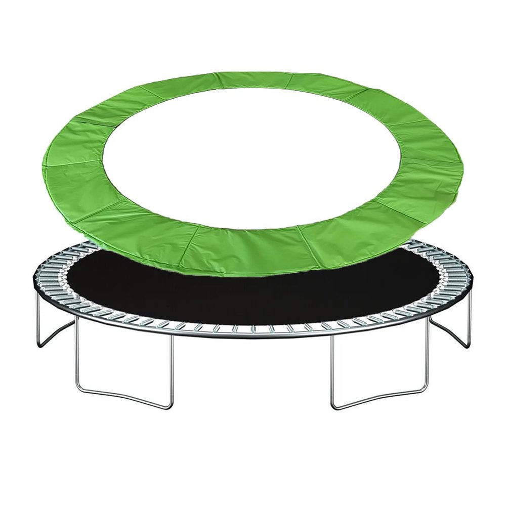 SUOGROLI 6-16ft Safety Spring Cover Trampoline Replacement Pad Waterproof Surround Protectable Pad,15FT,Green