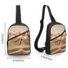 GFLFMXZW Beach Shell Sand Cross Chest Bag Crossbody Backpack for Women Men Sling Bag Travel Hiking Daypack view 2