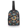 GFLFMXZW Bold Colors Cross Chest Bag Crossbody Backpack for Women Men Sling Bag Travel Hiking Daypack view 1