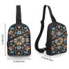 GFLFMXZW Bold Colors Cross Chest Bag Crossbody Backpack for Women Men Sling Bag Travel Hiking Daypack view 2