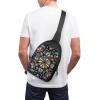 GFLFMXZW Bold Colors Cross Chest Bag Crossbody Backpack for Women Men Sling Bag Travel Hiking Daypack view 4