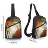 GFLFMXZW Sun Cross Chest Bag Crossbody Backpack for Women Men Sling Bag Travel Hiking Daypack view 2