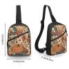 GFLFMXZW Pumpkins And Leaves Cross Chest Bag Crossbody Backpack for Women Men Sling Bag Travel Hiking Daypack view 2