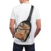 GFLFMXZW Pumpkins And Leaves Cross Chest Bag Crossbody Backpack for Women Men Sling Bag Travel Hiking Daypack view 4