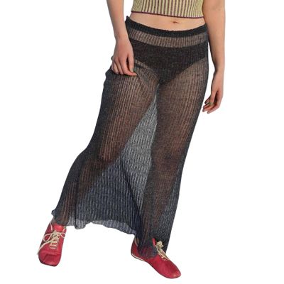 AIBEARTY Women Elastic Waist Mesh Sheer Long Maxi Skirts Floral Print Summer Beach Cover Up