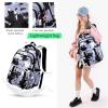 Backpack for Girls Kids Backpacks with Lunch Box Elementary Middle High School Backpacks Students Bookbag Set School Bags for Teens Girls (Sky Blue) view 4