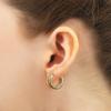 14K Gold Plated Sterling Silver Enamel Color Huggie Hoop Earrings for Women  Wide Range of Vibrant Color Options Available view 3