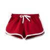 NineFit Basics Girls Casual Running Shorts Kids Biker Athletic Sports Active Cotton Lightweight Quick-Drying Shorts (Red, 9-10 Years) view 1