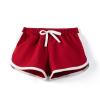 NineFit Basics Girls Casual Running Shorts Kids Biker Athletic Sports Active Cotton Lightweight Quick-Drying Shorts (Red, 9-10 Years) view 2