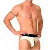 AiCc stylists Men Latex Briefs Shorts Rubber Tight Thong Underwear Rear hollow out Fetish (S) view 2
