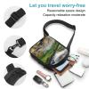 GFLFMXZW Clear Water Lake Cross Chest Bag Crossbody Backpack for Women Men Sling Bag Travel Hiking Daypack view 3